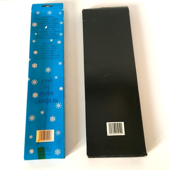 Vintage Holiday Vintage Taper Candles Lot Of 2 Boxes Red Orange